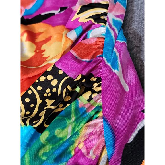 Lauren Ralph Lauren Dress‎ Tropical Multicolor Sleeveless Women's Size 12 - Picture 14 of 15